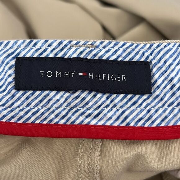Tommy Hilfiger set of 2 Boys size 20 regular tan adjustable waist dress pants. - Picture 3 of 6